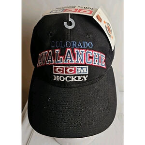 Vintage Colorado Avalanche CCM Hockey Hat Made In Canada Adjustable New W/ Tags